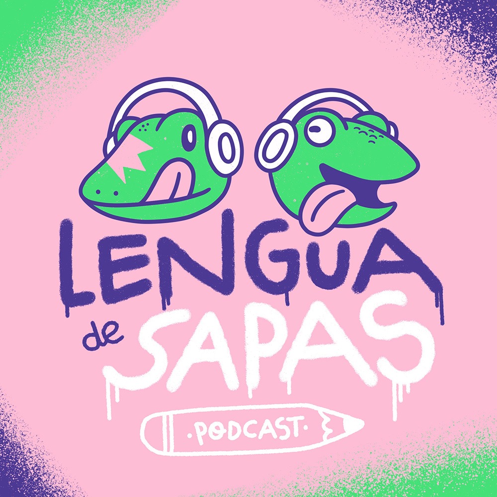 Logo del podcast de ilustración Lengua de Sapas